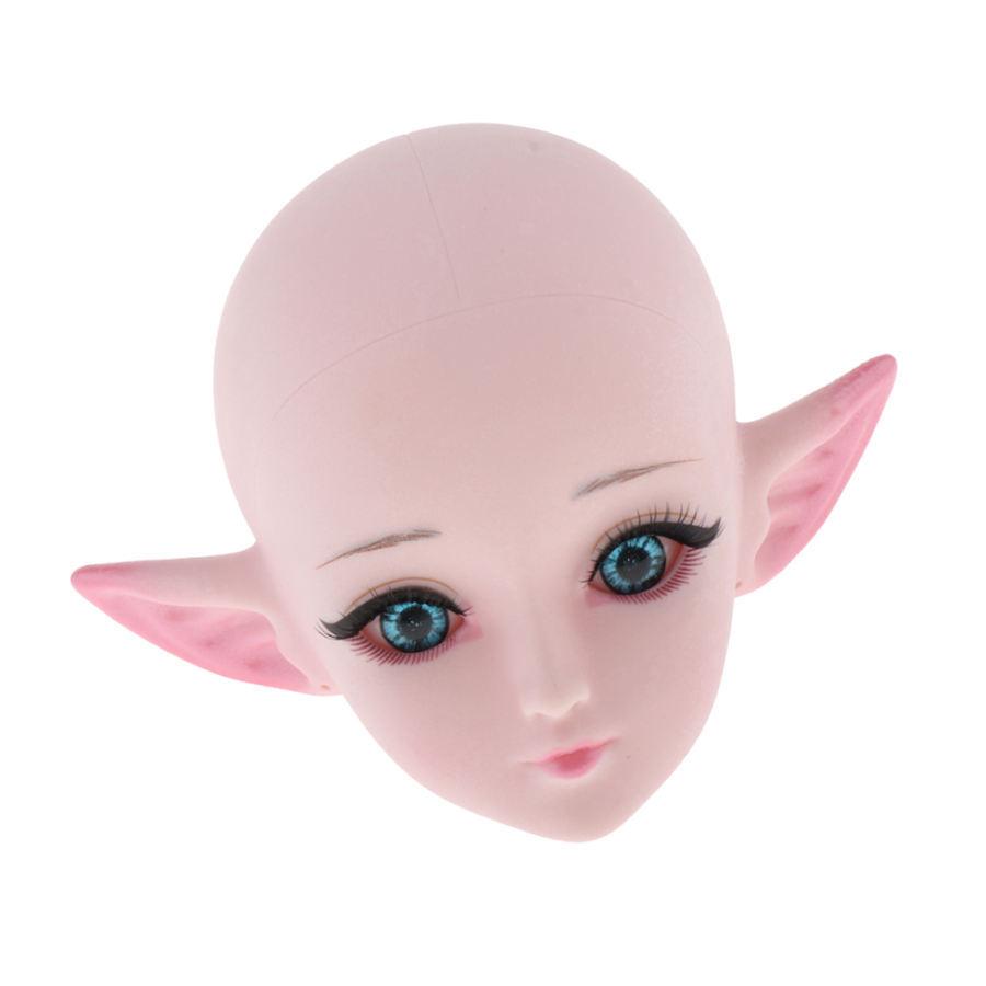 少女 ヘッド 頭部 ボールジョイント 人形 1/3 BJDドールに適用 ヘッド彫刻 ヘッドスカルプト 全3タイプ|stk-shop|04