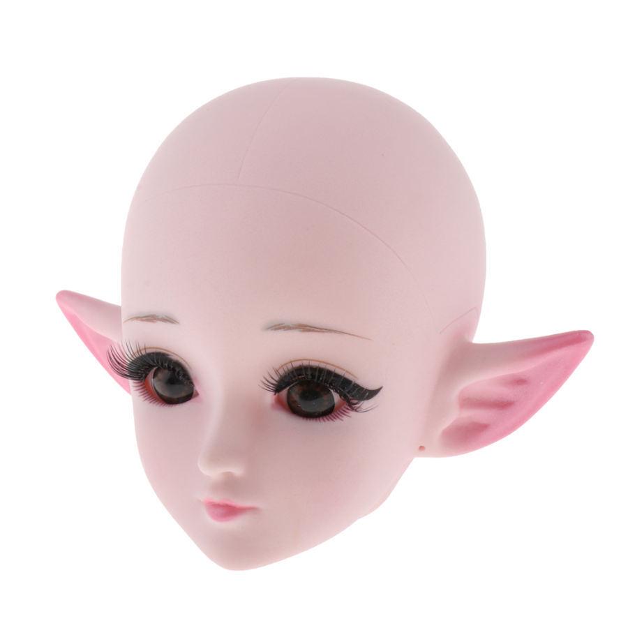 少女 ヘッド 頭部 ボールジョイント 人形 1/3 BJDドールに適用 ヘッド彫刻 ヘッドスカルプト 全3タイプ|stk-shop|05
