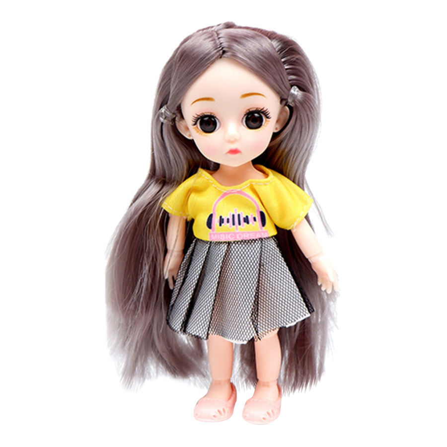 人形セット ミニドール BJD 人形 女の子 洋服セット 可動ジョイント かわいい 約16cm 全6選択 :98145581:STKショップ 通販  