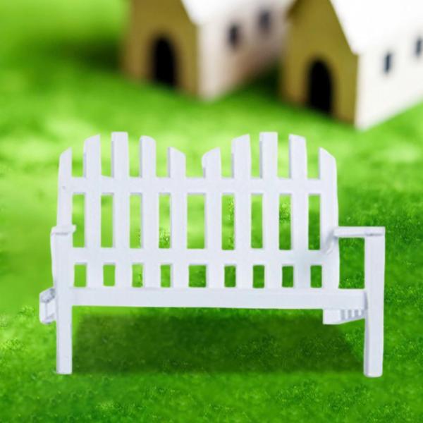 シミュレーション1:12ドールハウス家具マイクロランドスケープモデル庭の装飾小道具白いダブルシート