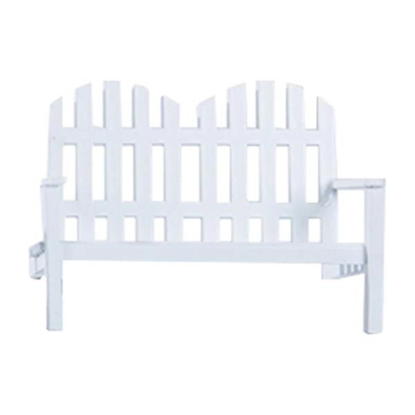 シミュレーション1:12ドールハウス家具マイクロランドスケープモデル庭の装飾小道具白いダブルシート