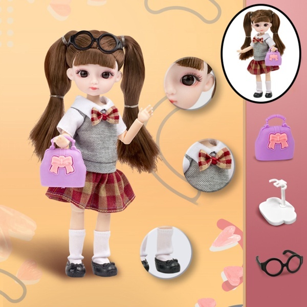BJD人形13球体関節人形3Dアイズフェイスメイクドレスシューズフルセット｜stk-shop｜02