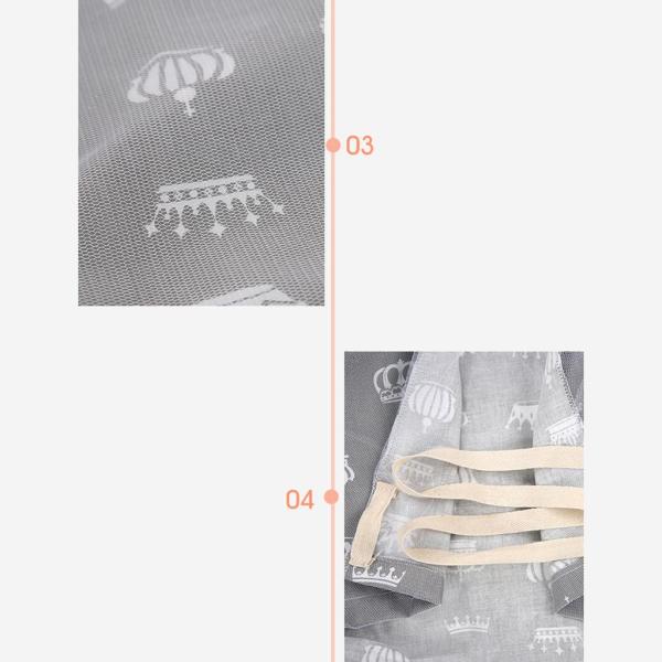 授乳カバー通気性のある軽量化学薬品を使用しない車のプライバシープライバシークラウングレー