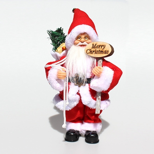 電気音楽サンタクロース人形ノベルティソング子供のおもちゃの装飾ダンスと歌うホームクリスマスホリデーパーティーの父のための新しい電気サンタクロ｜stk-shop｜02