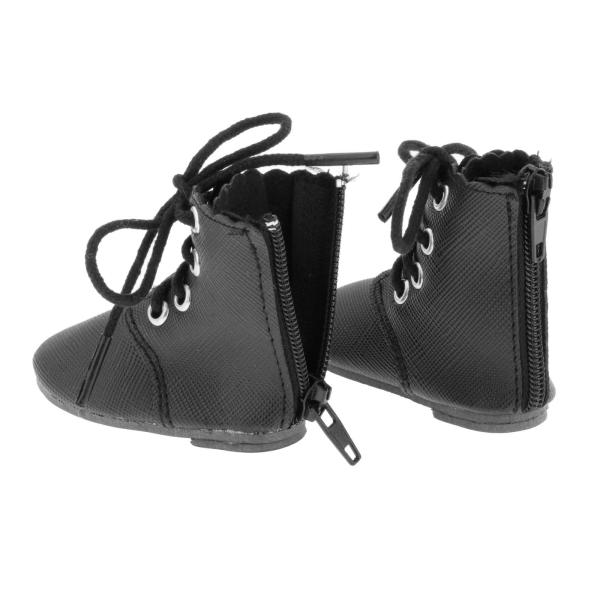 60cm人形ブーツ人形の靴プラスチックアクセサリー3ポイント男の子女の子ブラック