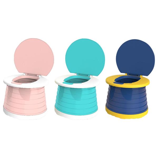 ポータブルトラベル子供折りたたみ式トイレシートキッズトイレピンク