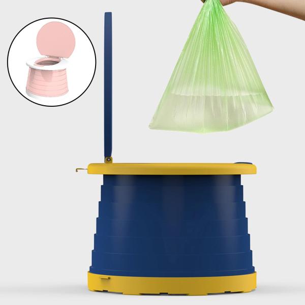 ポータブルトラベル子供折りたたみ式トイレシートキッズトイレピンク