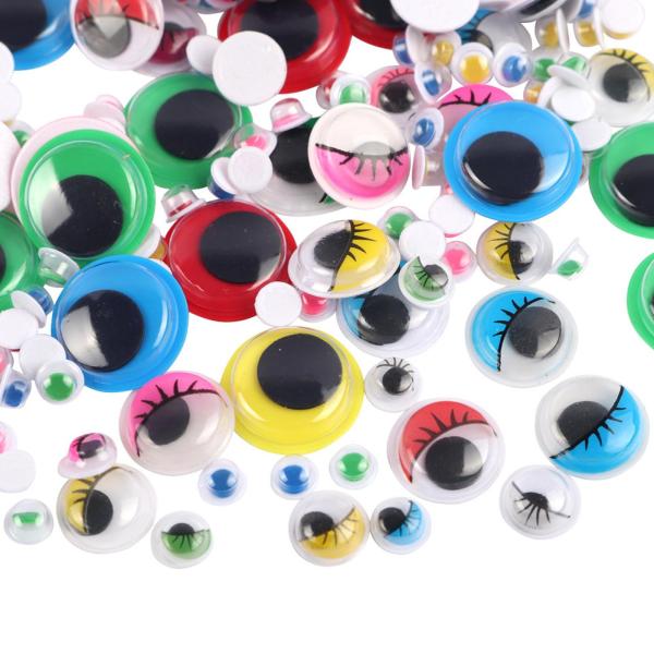 かぎ針編みの人形の男性のためのカラフルな複数のサイズの安全の目のミックス400pcs