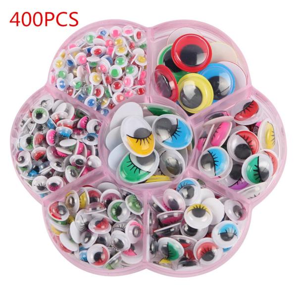 かぎ針編みの人形の男性のためのカラフルな複数のサイズの安全の目のミックス400pcs