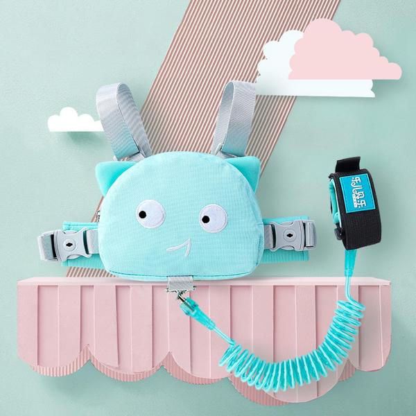 デュアルユース子供用ブレスレットバックパック2M、屋外ウォーキング用6〜24か月グリーンA
