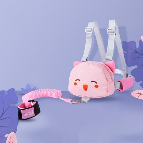 デュアルユース子供用ブレスレットバックパック2M、屋外ウォーキング用6〜24か月ピンクA