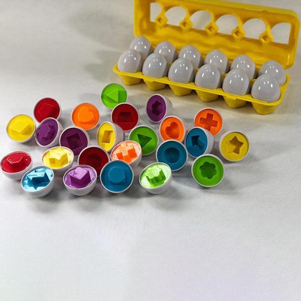 マッチングエッグ 卵型 モンテッソーリ 卵のおもちゃ 色と形 知育玩具 パズル マッチング卵 早期教育 学習おもちゃ 子供 幼児｜stk-shop｜02