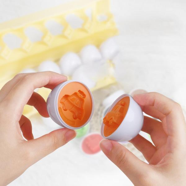 マッチングエッグ 卵型 モンテッソーリ 卵のおもちゃ 色と形 知育玩具 パズル マッチング卵 早期教育 学習おもちゃ 子供 幼児｜stk-shop｜04