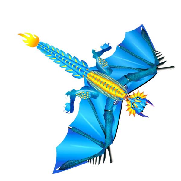 野生生物の春の凧は、夏の子供時代の家族の青のために動物を飛ばしやすいように設定しました