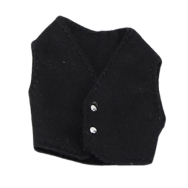 人形の服とアクセサリー1/12男の子用人形ギフト3〜7歳用黒