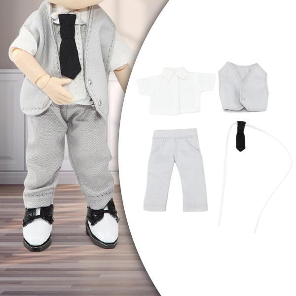 高い素材】 3〜7歳の男の子の人形のギフトのための人形の服とアクセサリー1 12 着物、セレモニードレス