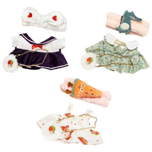 女の子の人形の服30cmのヘッドバンドでドレスアップBJDふり遊びおもちゃ恐竜のヘッドバンド