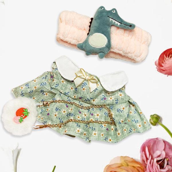 女の子の人形の服30cmのヘッドバンドでドレスアップBJDふり遊びおもちゃ恐竜のヘッドバンド