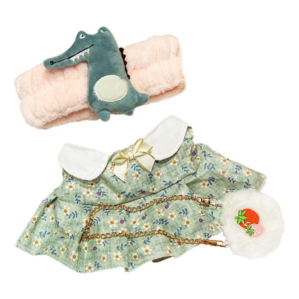 女の子の人形の服30cmのヘッドバンドでドレスアップBJDふり遊びおもちゃ恐竜のヘッドバンド