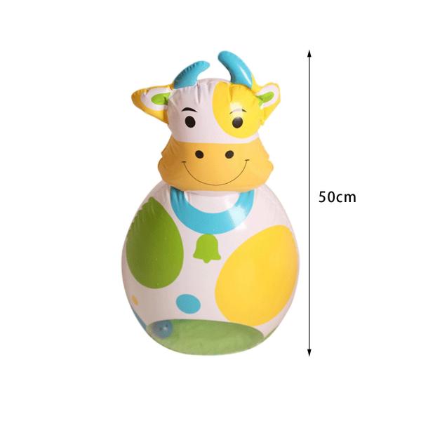 子供子供インフレータブルボクシングパンチバッグ楽しい自立牛50cm