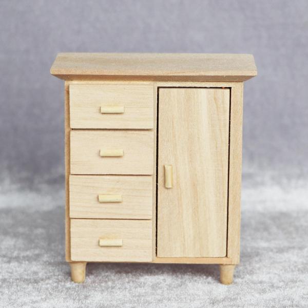 1/12スケールミニチュアキャビネットドールハウス家具アクセサリーキッチン用本棚