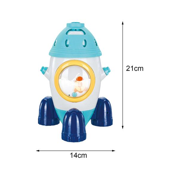 スプリンクラー不要バッテリー噴霧器風呂屋外夏の女の子のための楽しい水ロケットブルー