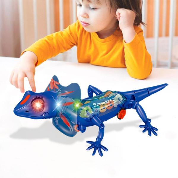 トカゲ電池式ロボット玩具、子供用電気ペット機械式トカゲ玩具｜stk-shop｜04