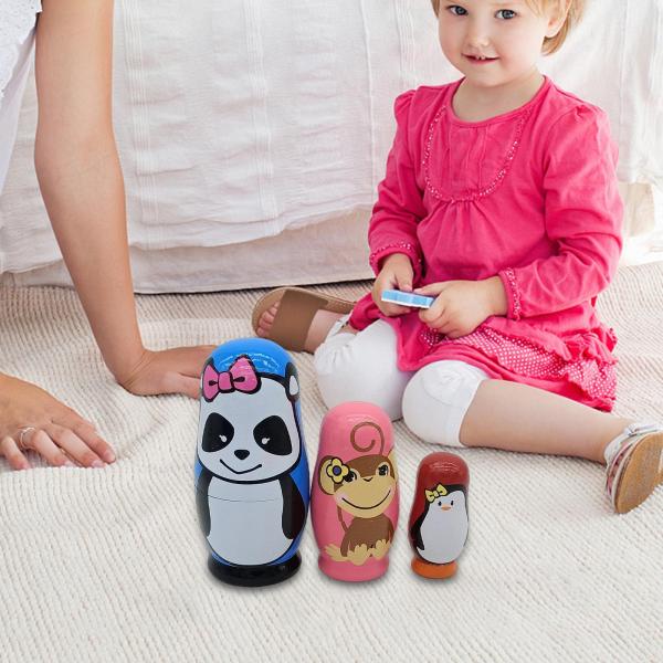 棚の装飾の子供のギフトのための3x入れ子人形収集可能なギフト人形｜stk-shop｜03
