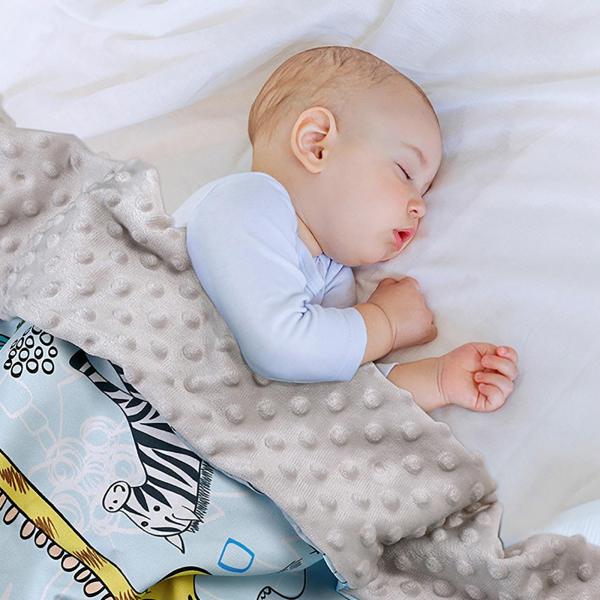 赤ちゃんおくるみ毛布おくるみラップ75x100cm新生児航空機車ユニセックスキリン