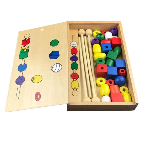 モンテッソーリスタッキングバランシングストーン就学前学習ビルディングブロックパズル教育ゲーム幼稚園のおもちゃ子供のための幼児赤ちゃん
