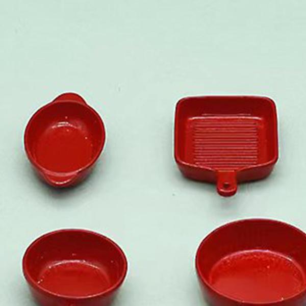 ミニ ミニチュア ドールハウス キッチン アクセサリー 1/6 ディッシュ ボウル 誕生日 ギフト DIY サービング トレイ クッキング 