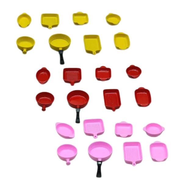 ミニ ミニチュア ドールハウス キッチン アクセサリー 1/6 ディッシュ ボウル 誕生日 ギフト DIY サービング トレイ クッキング 