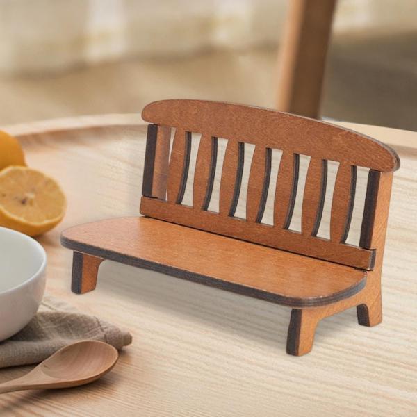 ミニドールハウスウッドベンチラン家具