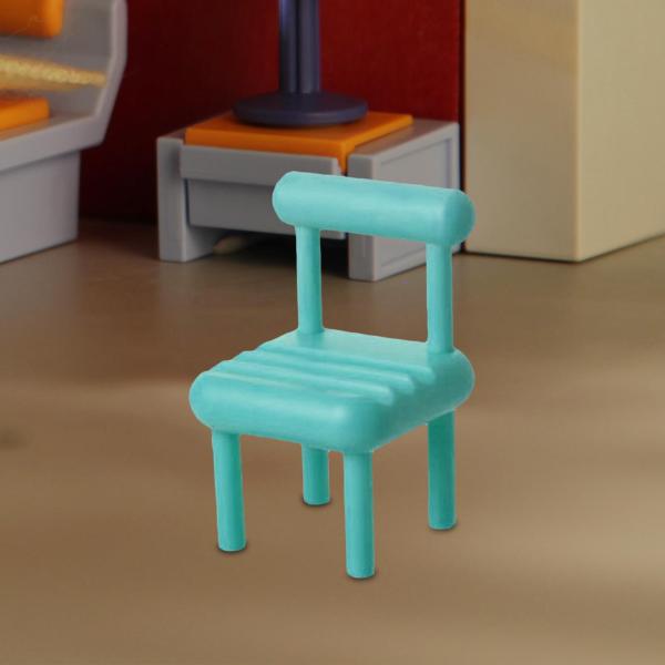 1:12 スケール ドールハウス デコレーション アクセサリー グリーン用 シミュレーション チェア 
