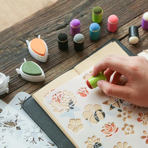 インク描画を適用するペイント用の40個のフィンガースポンジダウバー