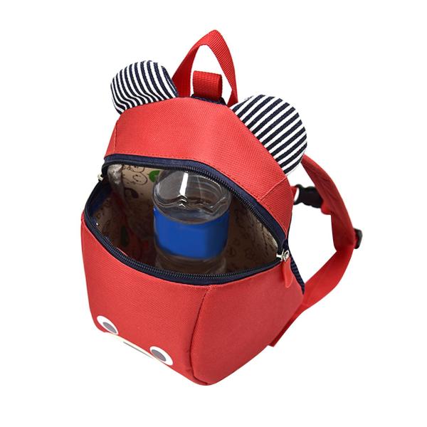 ハーネス ベア 子供用 バックパック ジッパー付き 漫画 おもちゃ用 レッド
