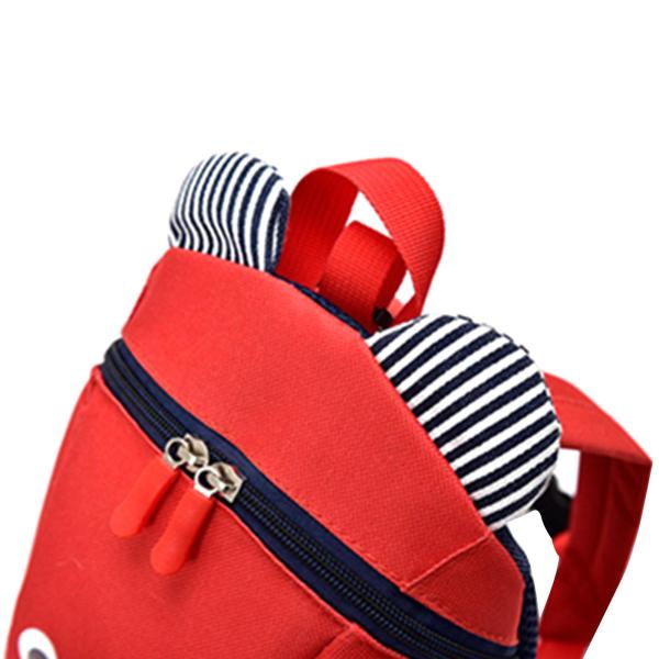 ハーネス ベア 子供用 バックパック ジッパー付き 漫画 おもちゃ用 レッド