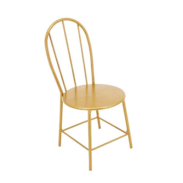 シミュレーション 1/6 スケール ドールハウス ミニモデル メタル ダイニングチェア 金色