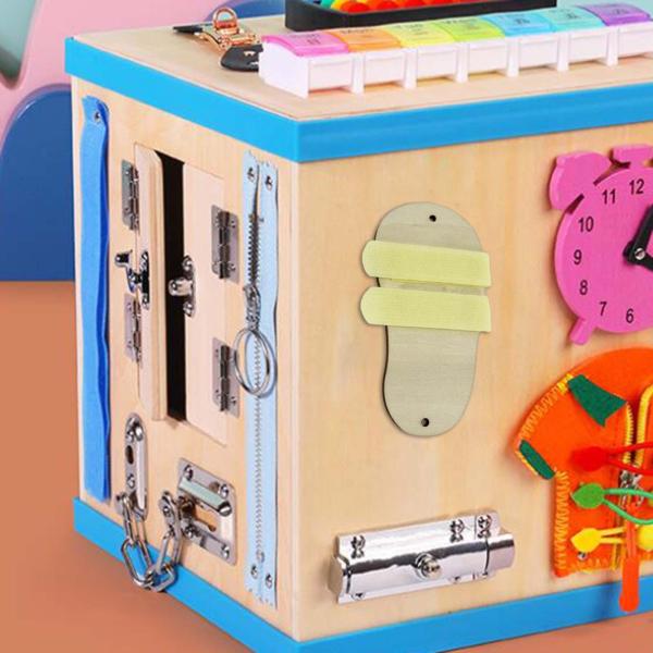 木製感覚ビジーボードアクセサリー 男の子用早期教育玩具
