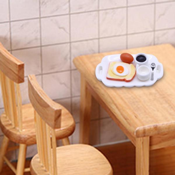 1/12 ドールハウス ミニチュア 朝食セット デコレーション用ミニチュアフード スタイルC