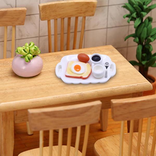 1/12 ドールハウス ミニチュア 朝食セット デコレーション用ミニチュアフード スタイルC
