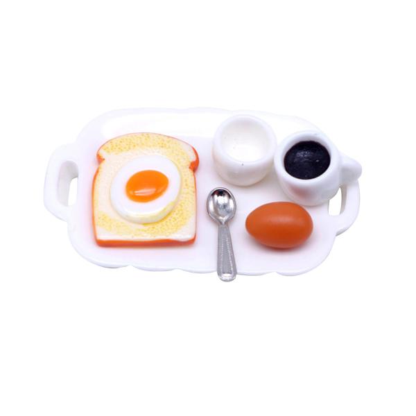 1/12 ドールハウス ミニチュア 朝食セット デコレーション用ミニチュアフード スタイルC