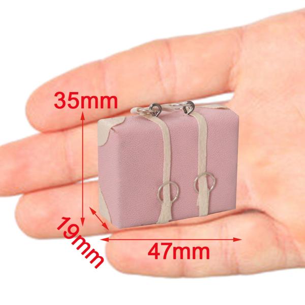 ミニチュア PU レザー スーツケース アクセサリー おもちゃ ライフシーン 家具 リビングルーム マイクロランドスケープ 1:12 ベッド