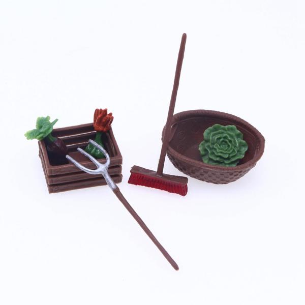 ミニドールハウス ファームツール ガーデニングツール 写真撮影用小道具用 リアル