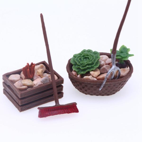 ミニドールハウス ファームツール ガーデニングツール 写真撮影用小道具用 リアル