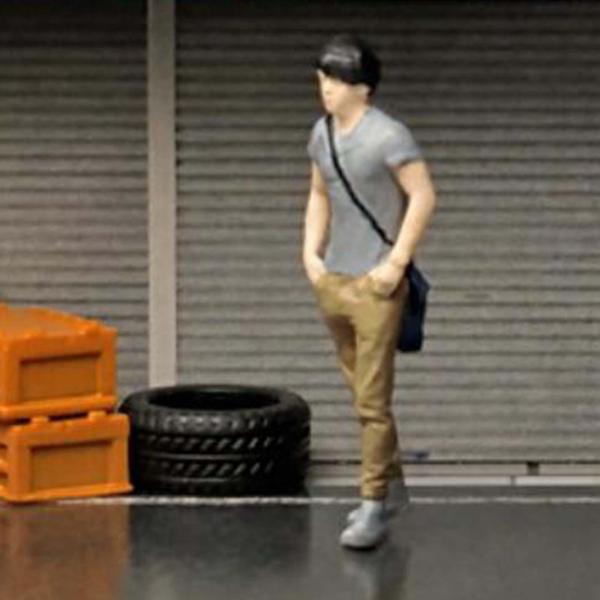 1/64 男性フィギュアジオラマ人物モデルミニチュアシーン S スケール装飾