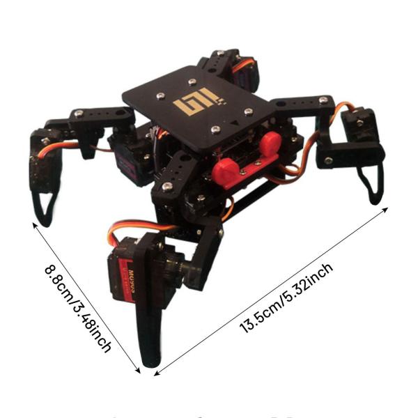 四足ロボットキット プログラミングロボット おもちゃ アプリ制御ステム クロールロボット 誕生日プレゼント用 教材 子供向けプログラム学習 