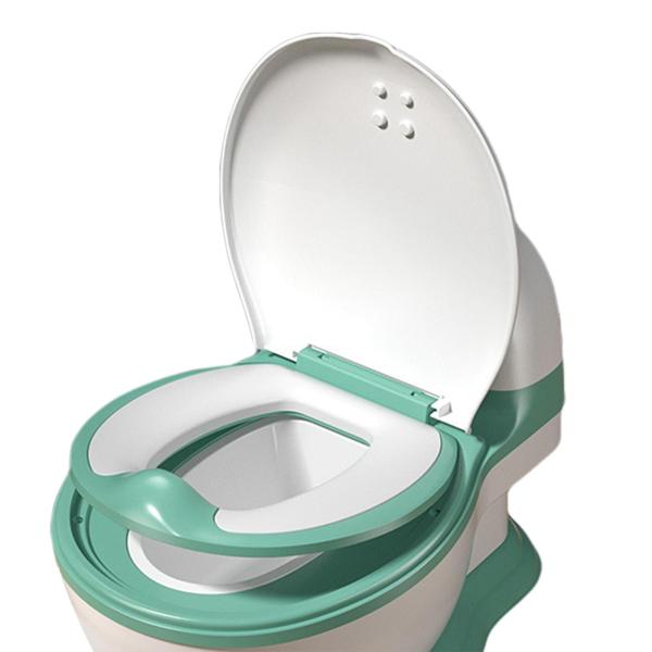 トイレトレーナートレーニング移行トイレシート幼稚園屋内屋外グリーンPVCパッド