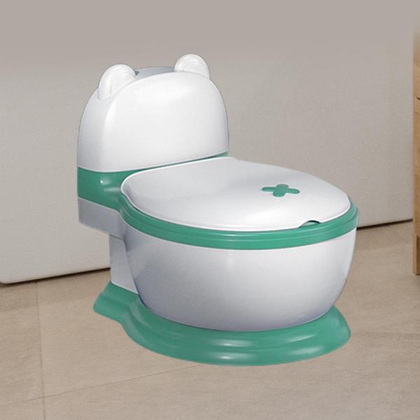 トイレトレーナートレーニング移行トイレシート幼稚園屋内屋外グリーンPVCパッド