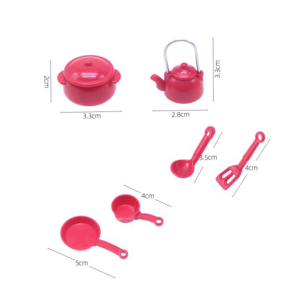 ミニキッチン用品モデル 1/12 ドールハウス調理器具、ダイニングルームキッチン装飾用